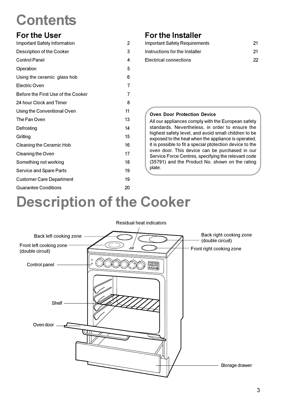 Zanussi ZCE 631 User Manual | Page 3 / 24