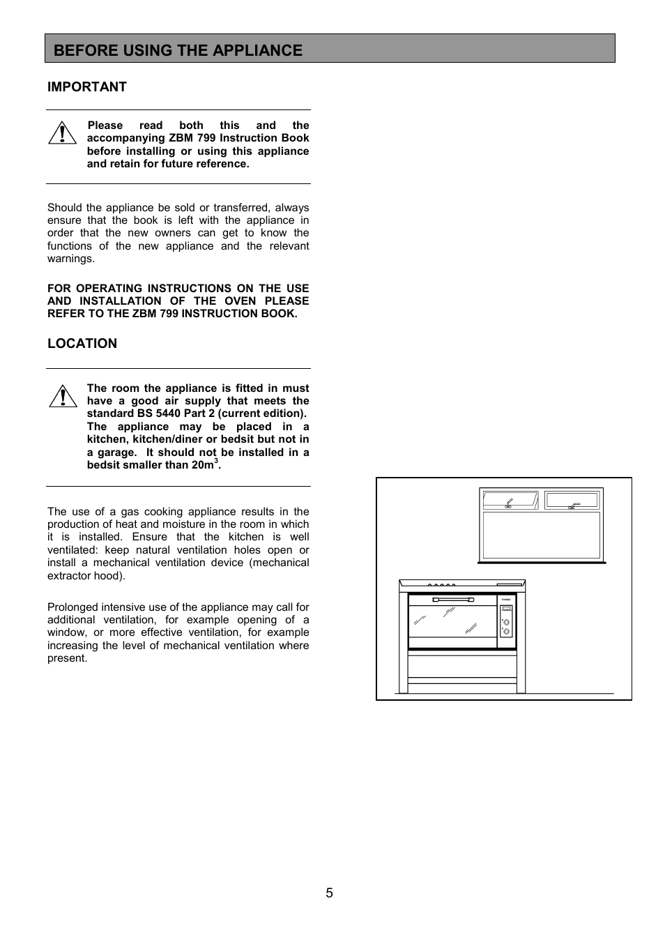 Before using the appliance | Zanussi ZCM 1000X User Manual | Page 5 / 24