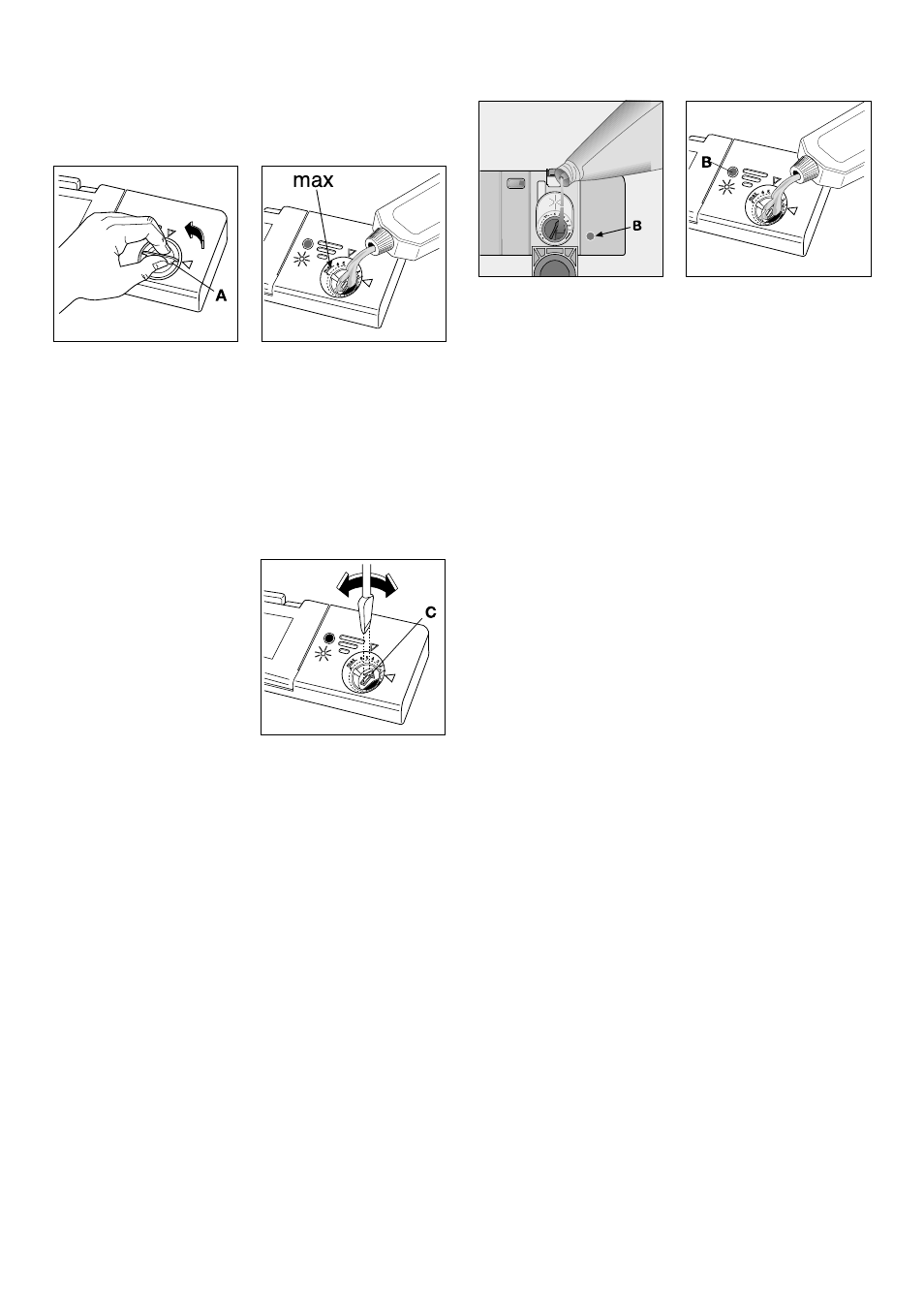 Filling with rinse aid, Adjusting the dose, Top up with rinse aid when | Zanussi DA 6141 D User Manual | Page 17 / 24