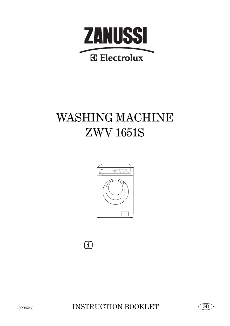 Zanussi ZWV 1651S User Manual | 32 pages