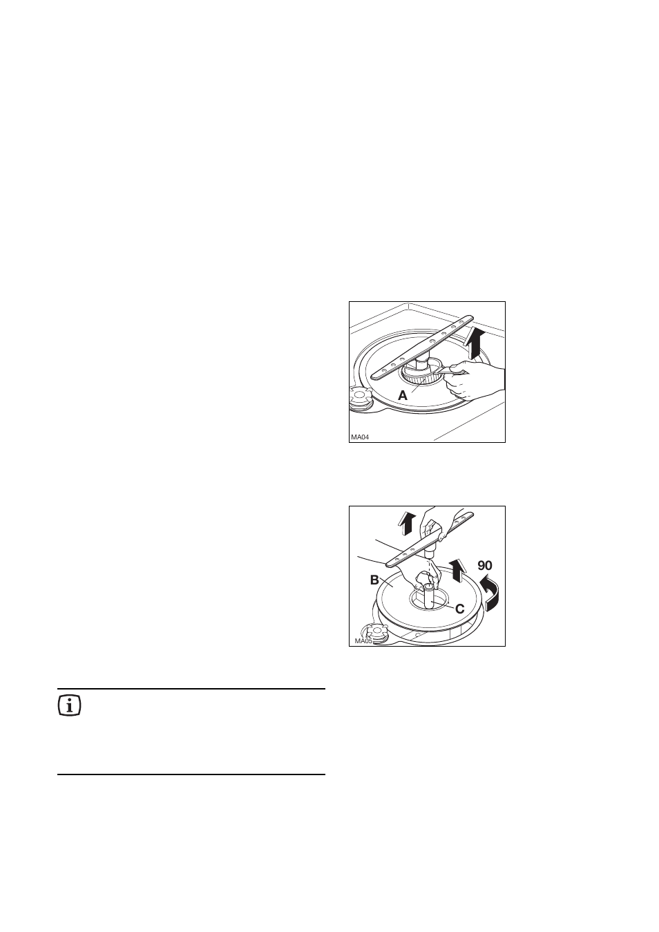 Maintenance and cleaning, Internal cleaning, Cleaning the central filter | Cleaning the large filter | Zanussi DWS 935 User Manual | Page 14 / 24