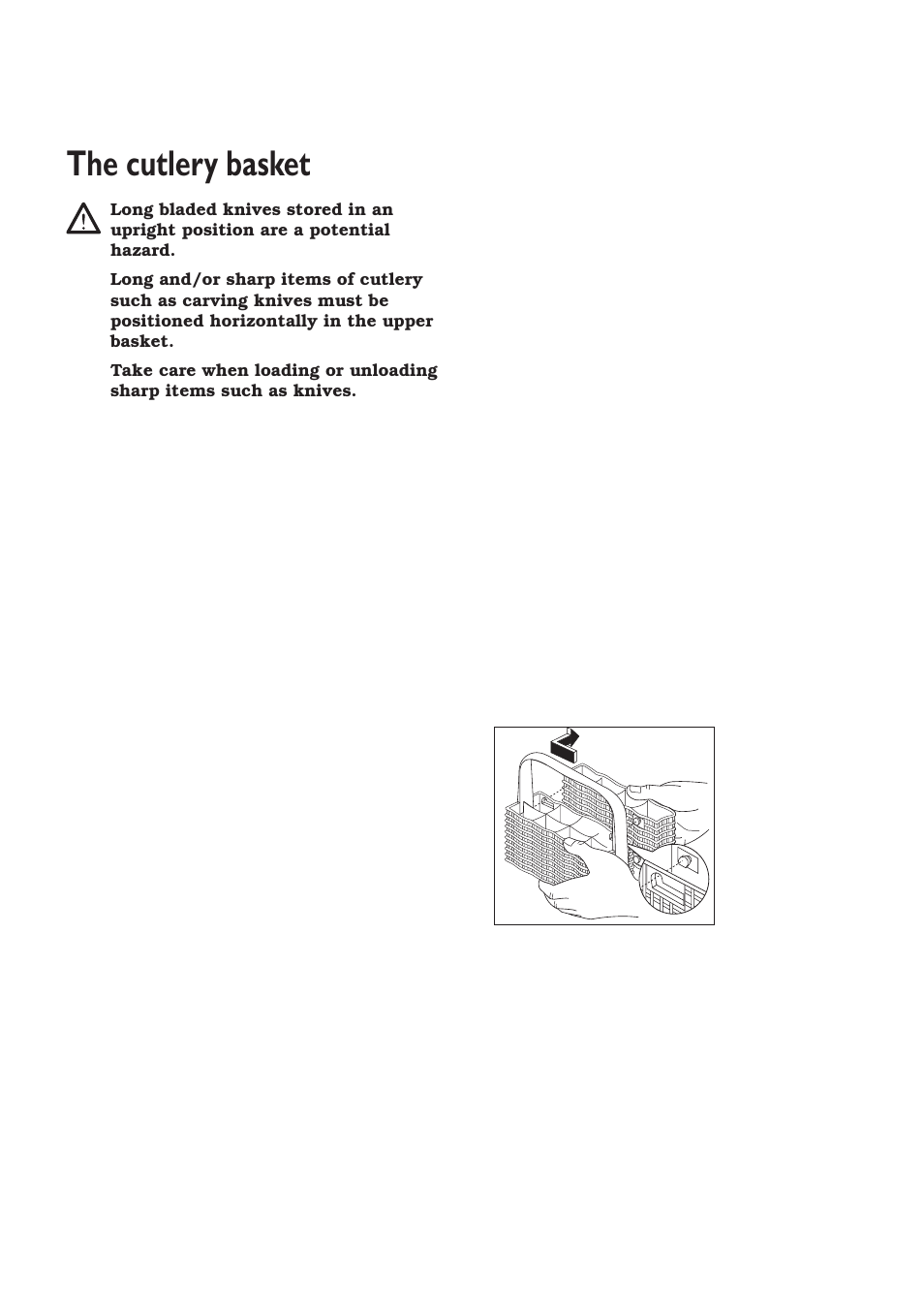 The cutlery basket | Zanussi ZT 6810 User Manual | Page 13 / 32