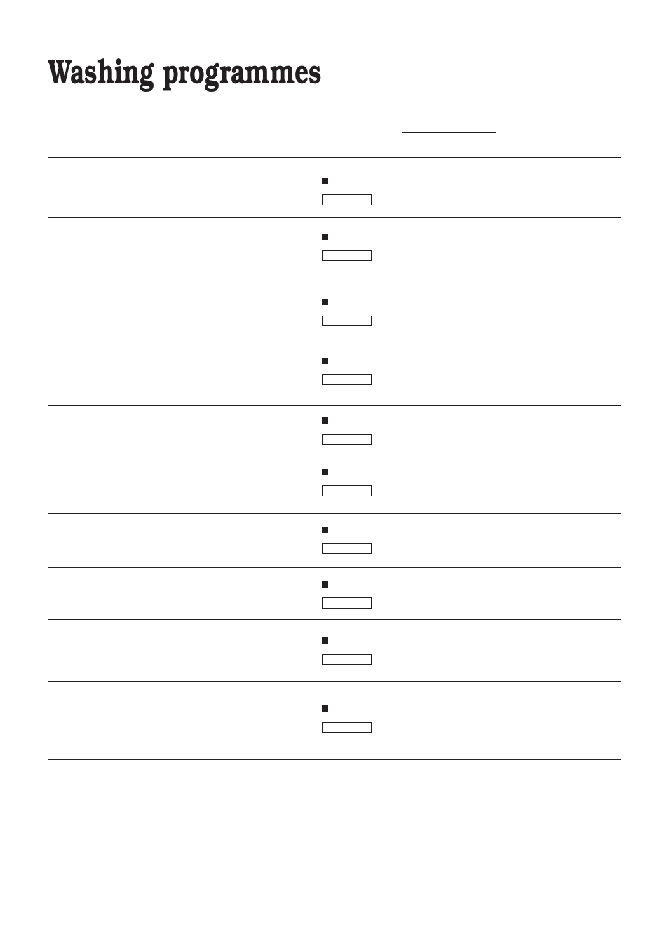 Washing programmes | Zanussi ZT 6810 User Manual | Page 16 / 32