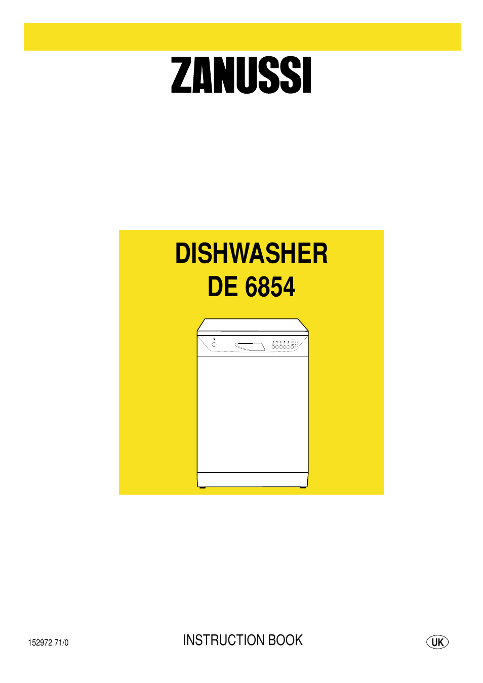 Zanussi DE 6854 User Manual | 20 pages