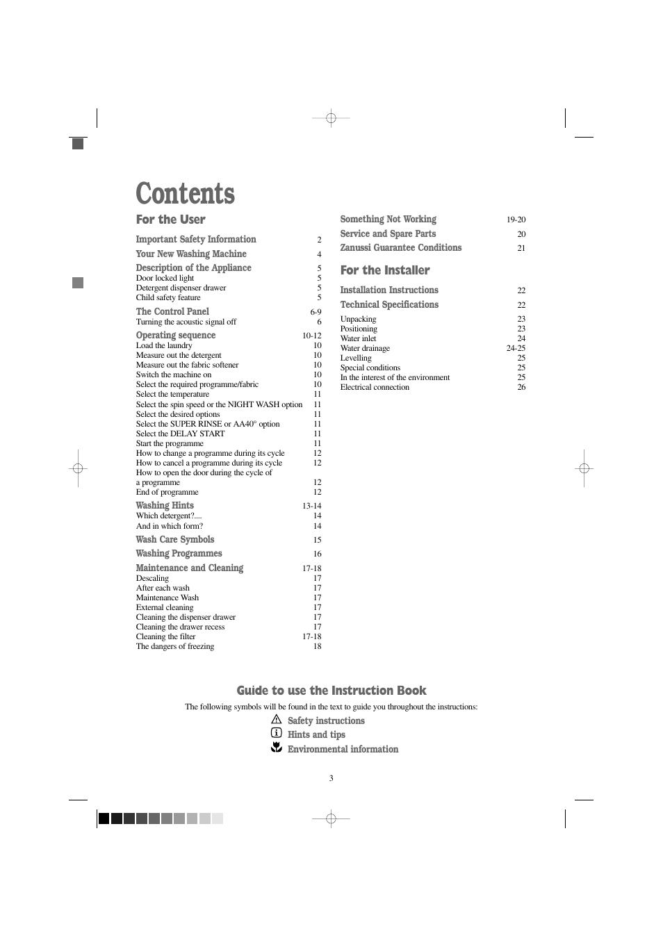 Zanussi FJD 1266 W User Manual | Page 3 / 27