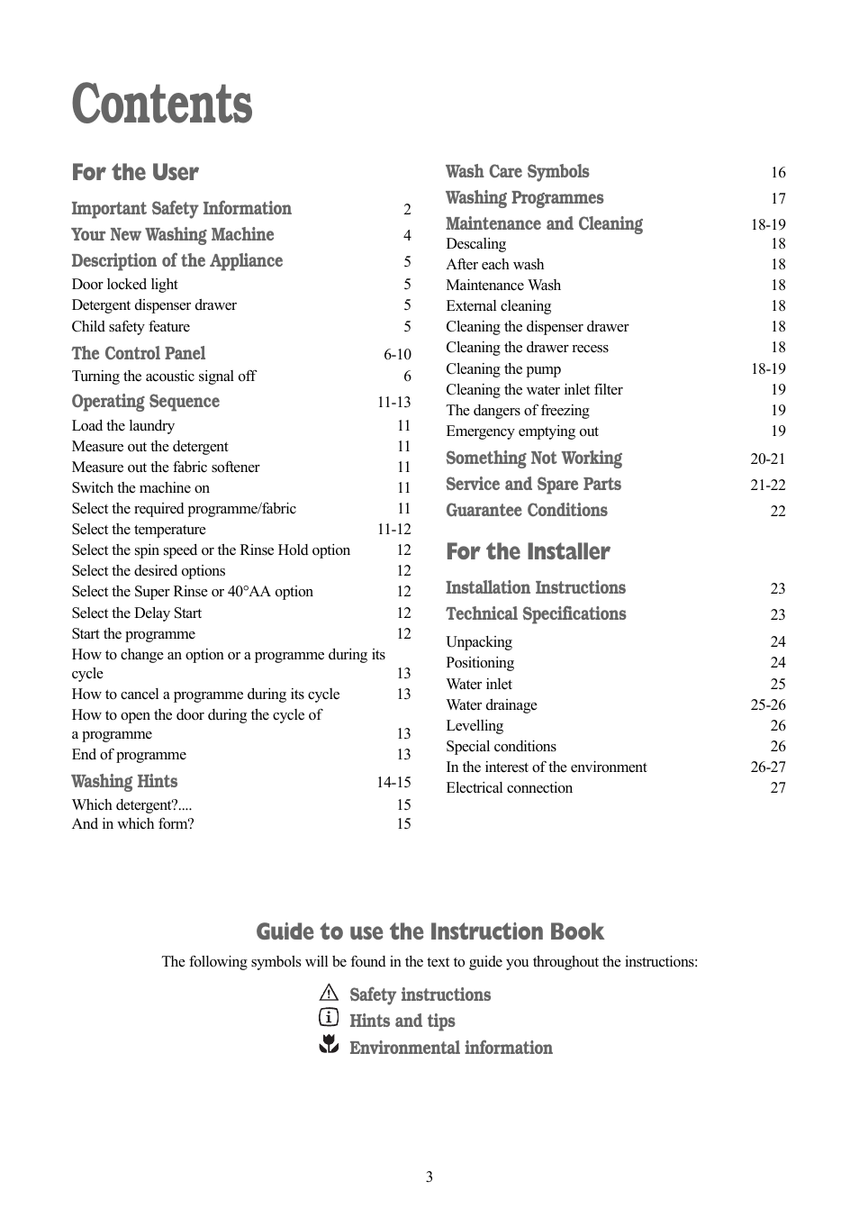 Zanussi ZWF 1437 W User Manual | Page 3 / 28
