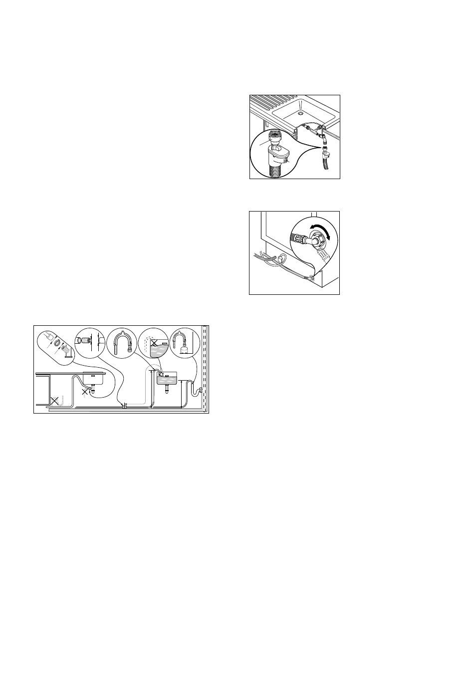 Water outlet connection, Water supply connections, Electrical connection | Zanussi PID29GB User Manual | Page 5 / 16