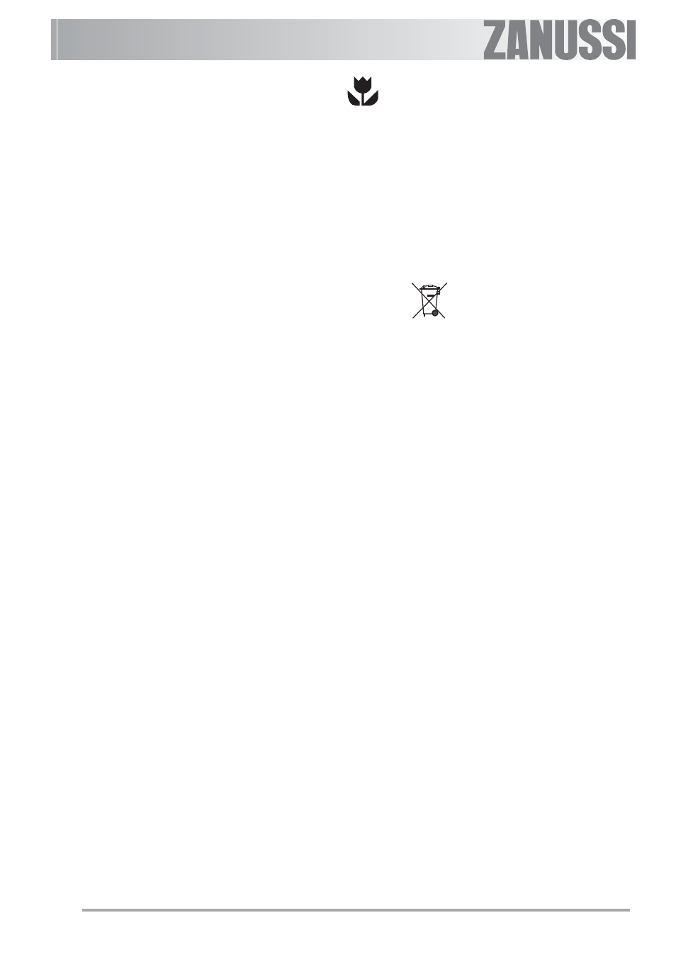 People safety, Maintenance and cleaning, Service | Environmental information | Zanussi ZBF 560 User Manual | Page 6 / 36