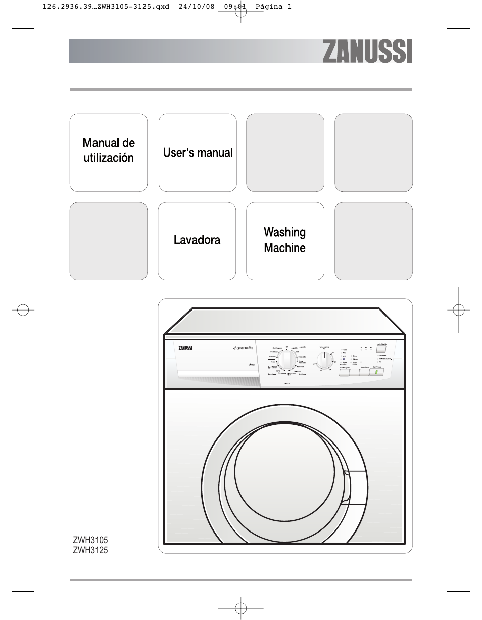 Zanussi ZWH3105 User Manual | 25 pages