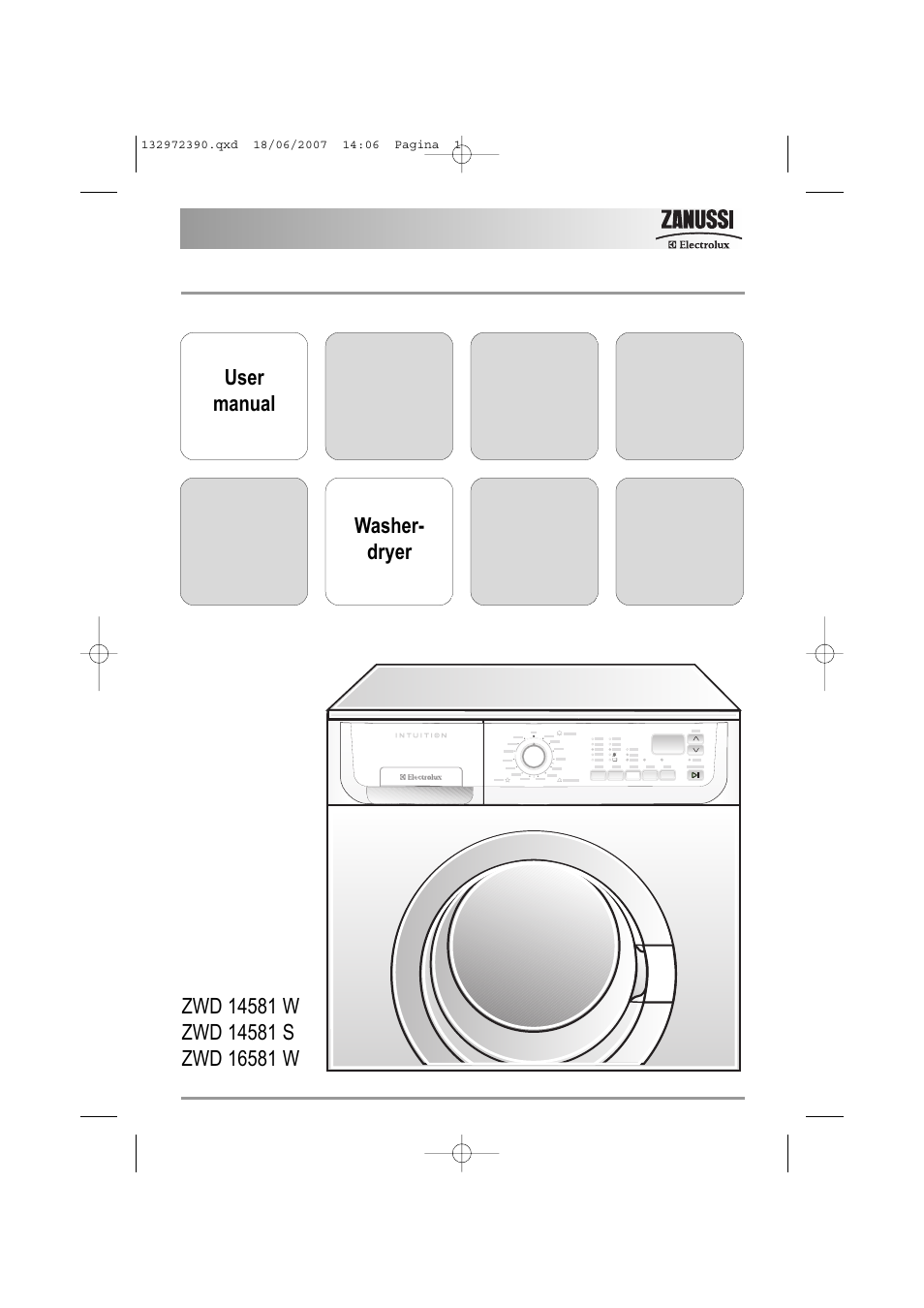 Zanussi ZWD 14581 S User Manual | 44 pages