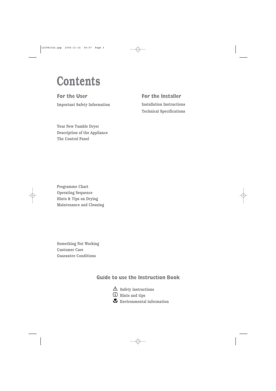 Zanussi TC 7103 S User Manual | Page 3 / 16
