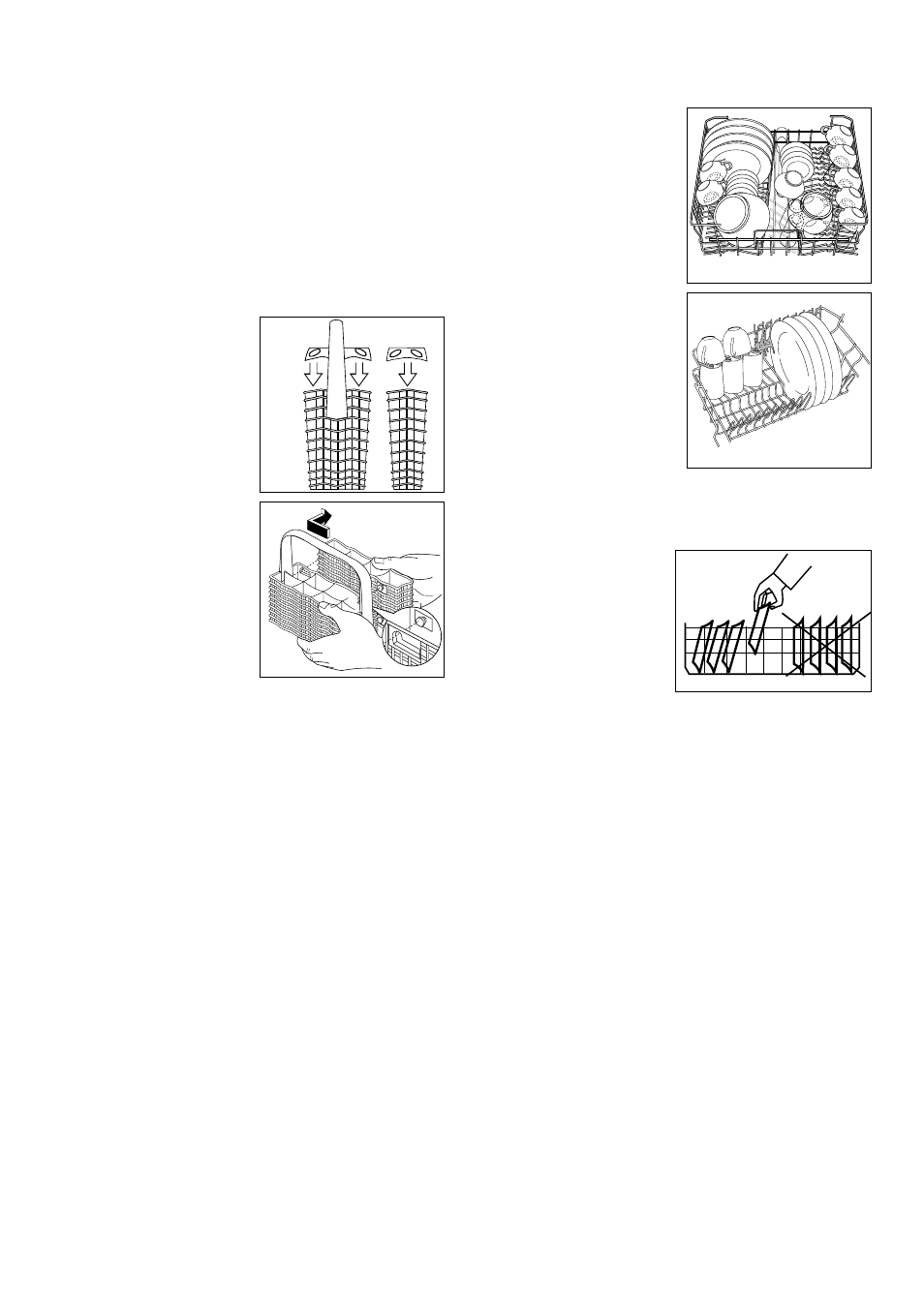 The cutlery basket, The upper basket | Zanussi ZSF 6152 User Manual | Page 10 / 24