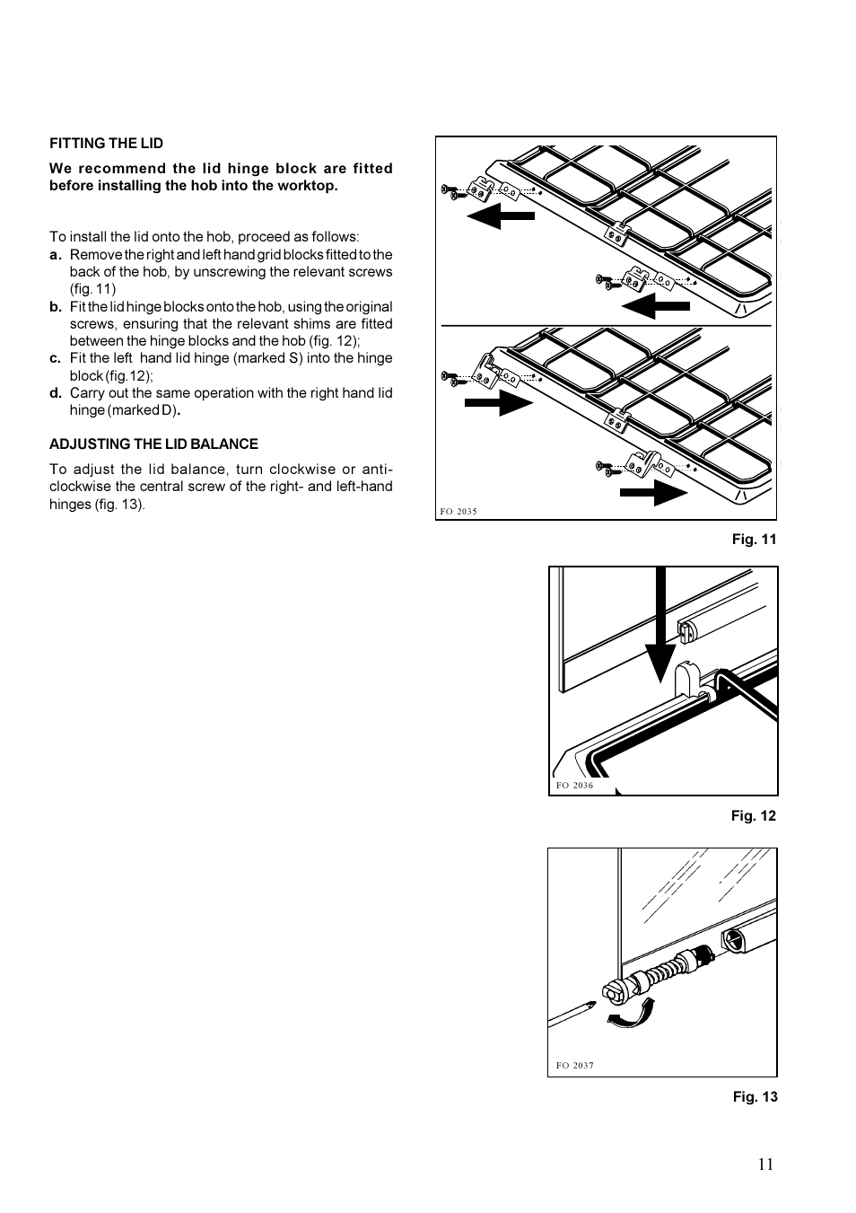 Zanussi ZGF 647 User Manual | Page 11 / 16