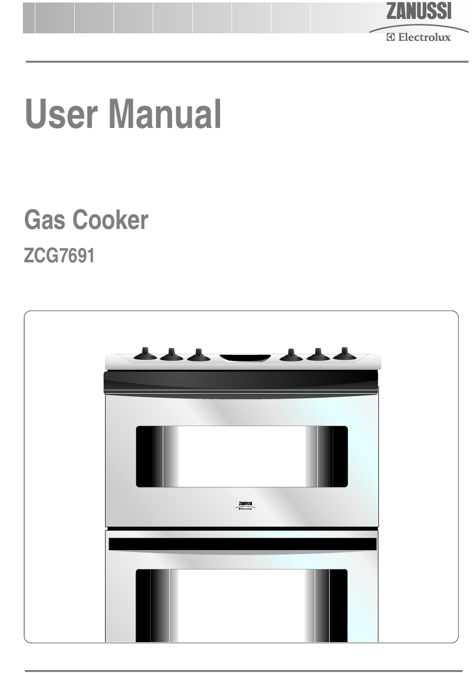 Zanussi ZCG 7691 User Manual | 44 pages