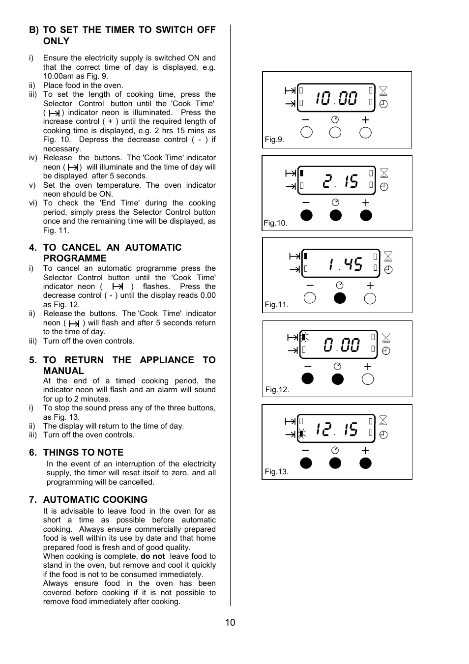 Zanussi ZOU 330 User Manual | Page 10 / 36