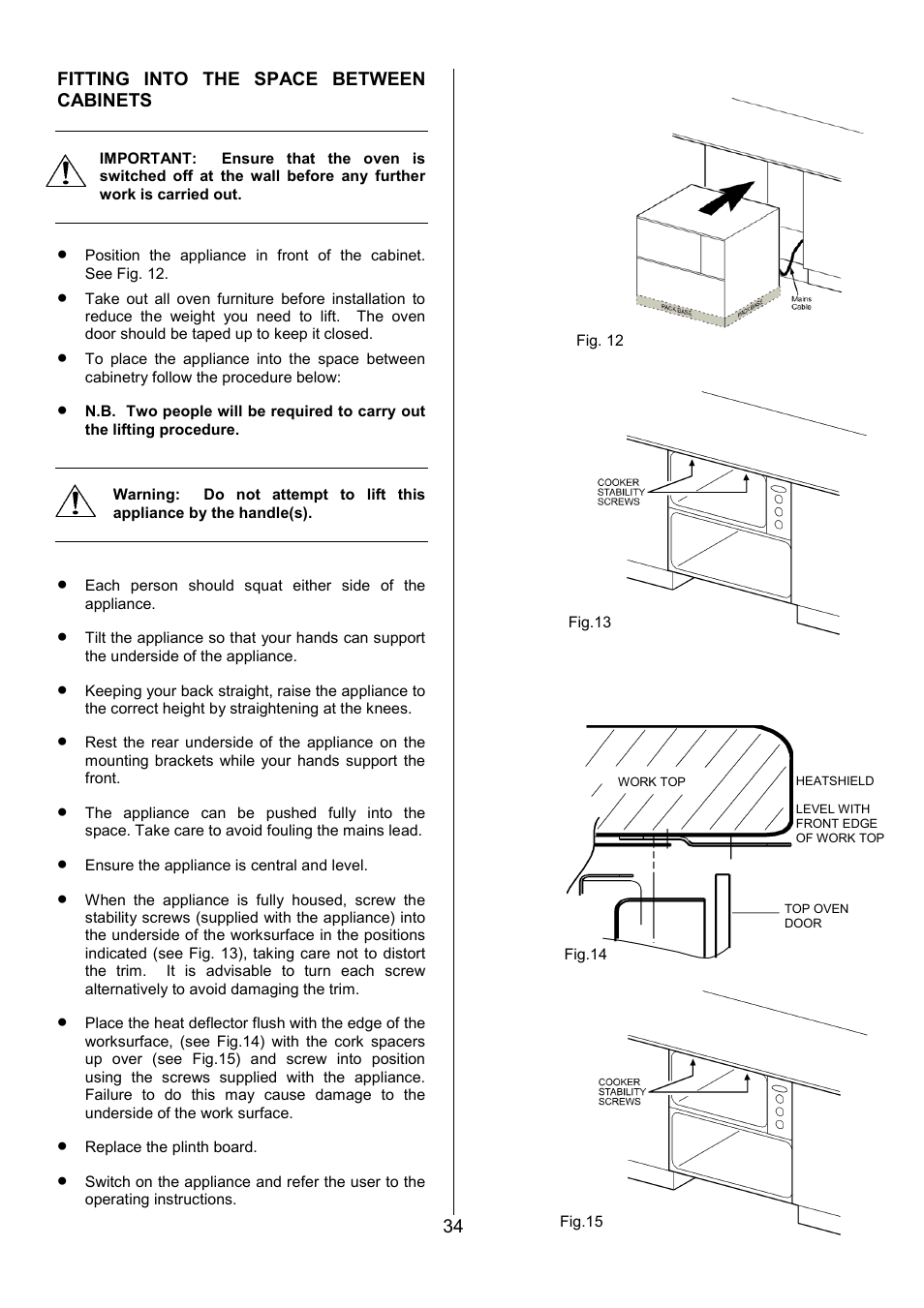 Zanussi ZOU 330 User Manual | Page 34 / 36