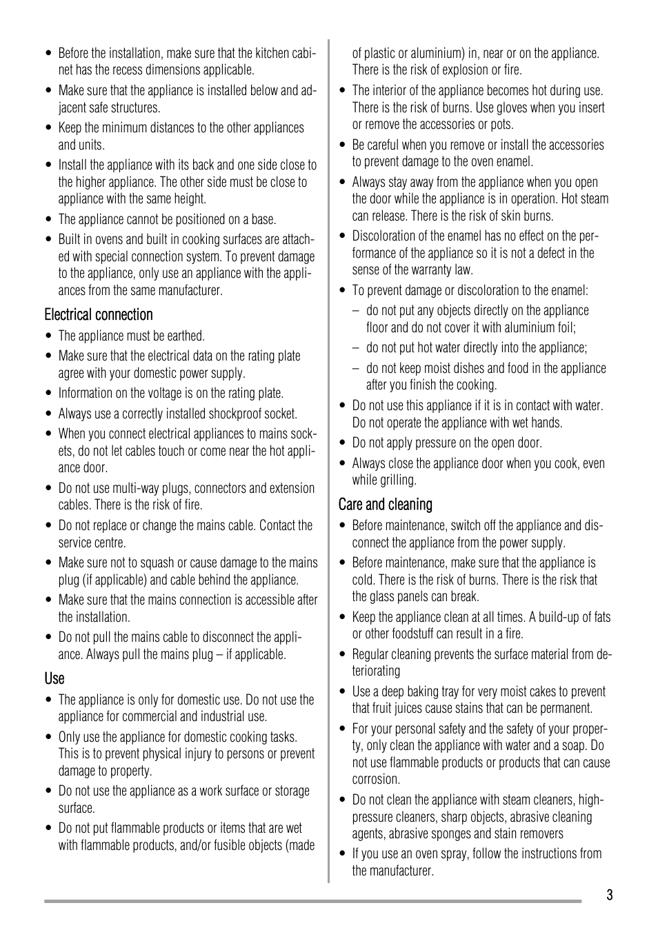 Zanussi ZYB992 User Manual | Page 3 / 20