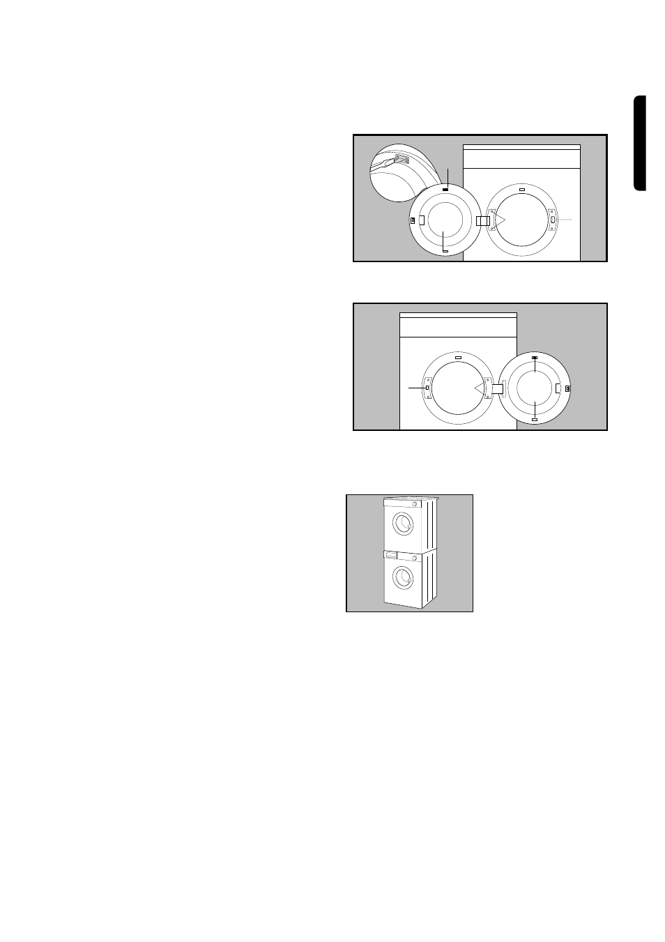 Door reversal, Stacking kit, English | Zanussi TDS 372T User Manual | Page 7 / 15