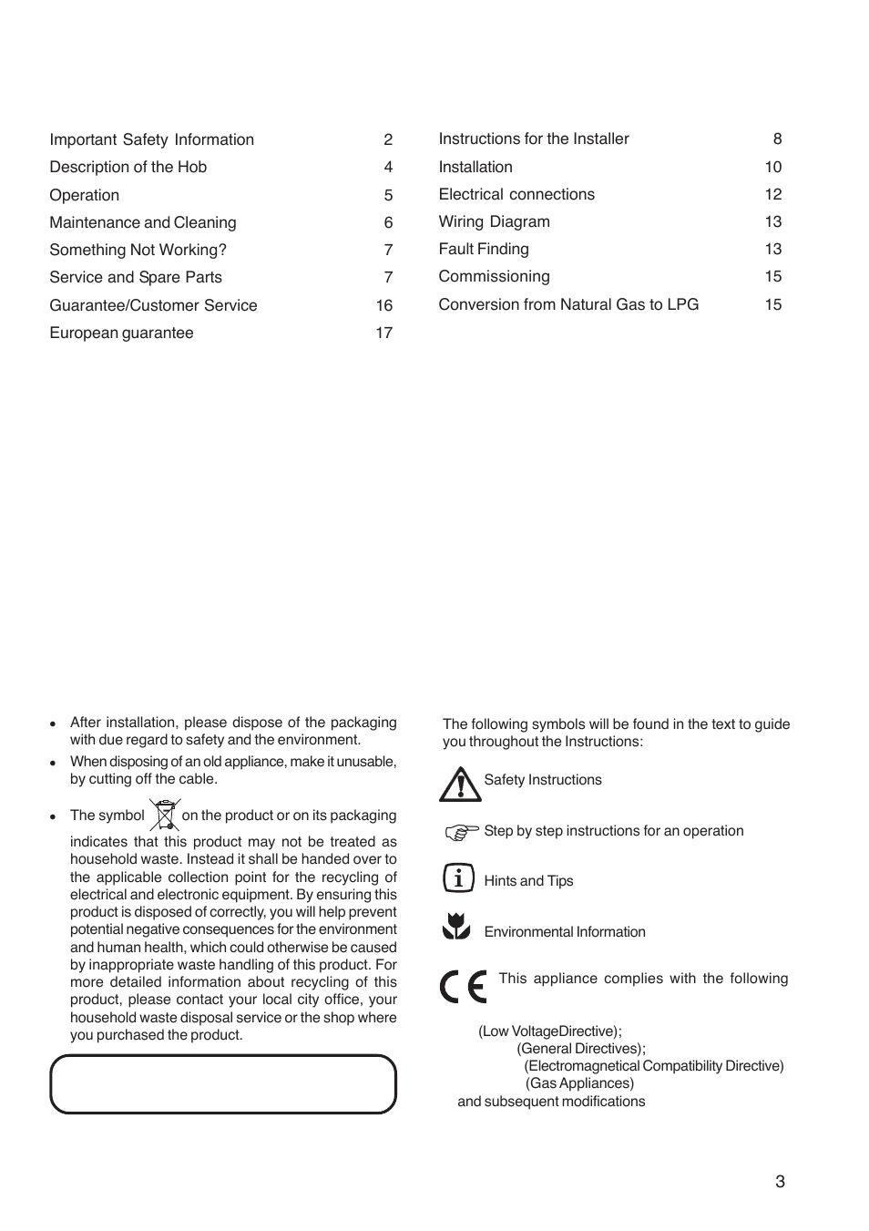Zanussi ZGL 62 ITX User Manual | Page 3 / 20