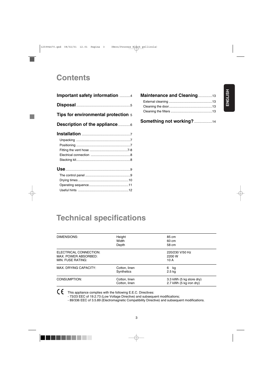 Zanussi TD 4212 User Manual | Page 3 / 14