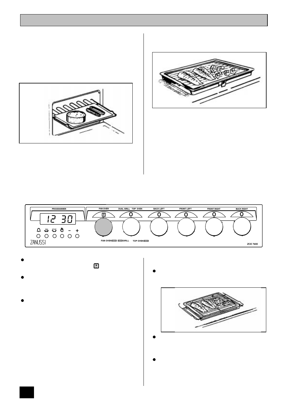 Defrosting | Zanussi ZCE 7400 User Manual | Page 26 / 36