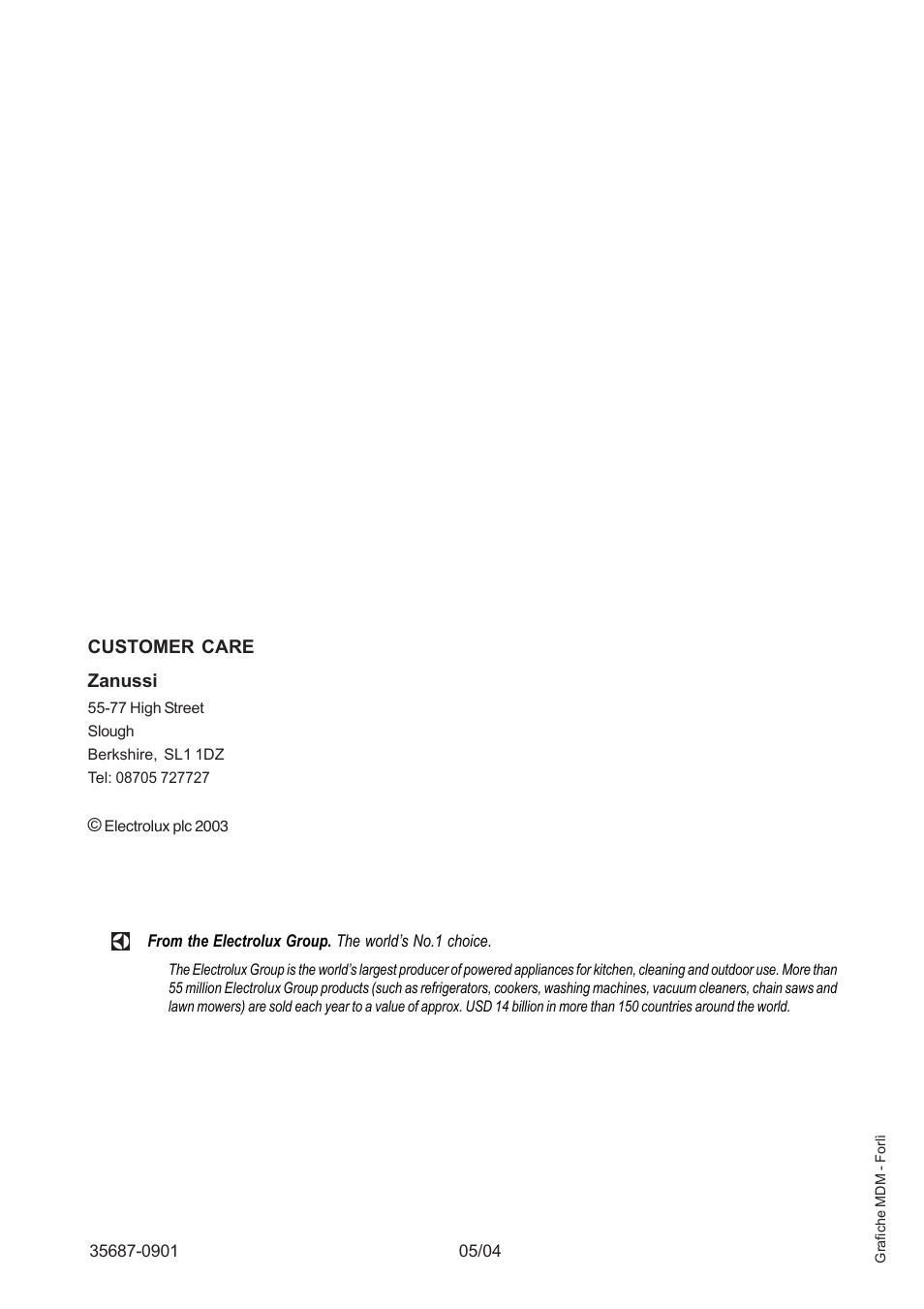 Zanussi ZBS 663 User Manual | Page 24 / 24