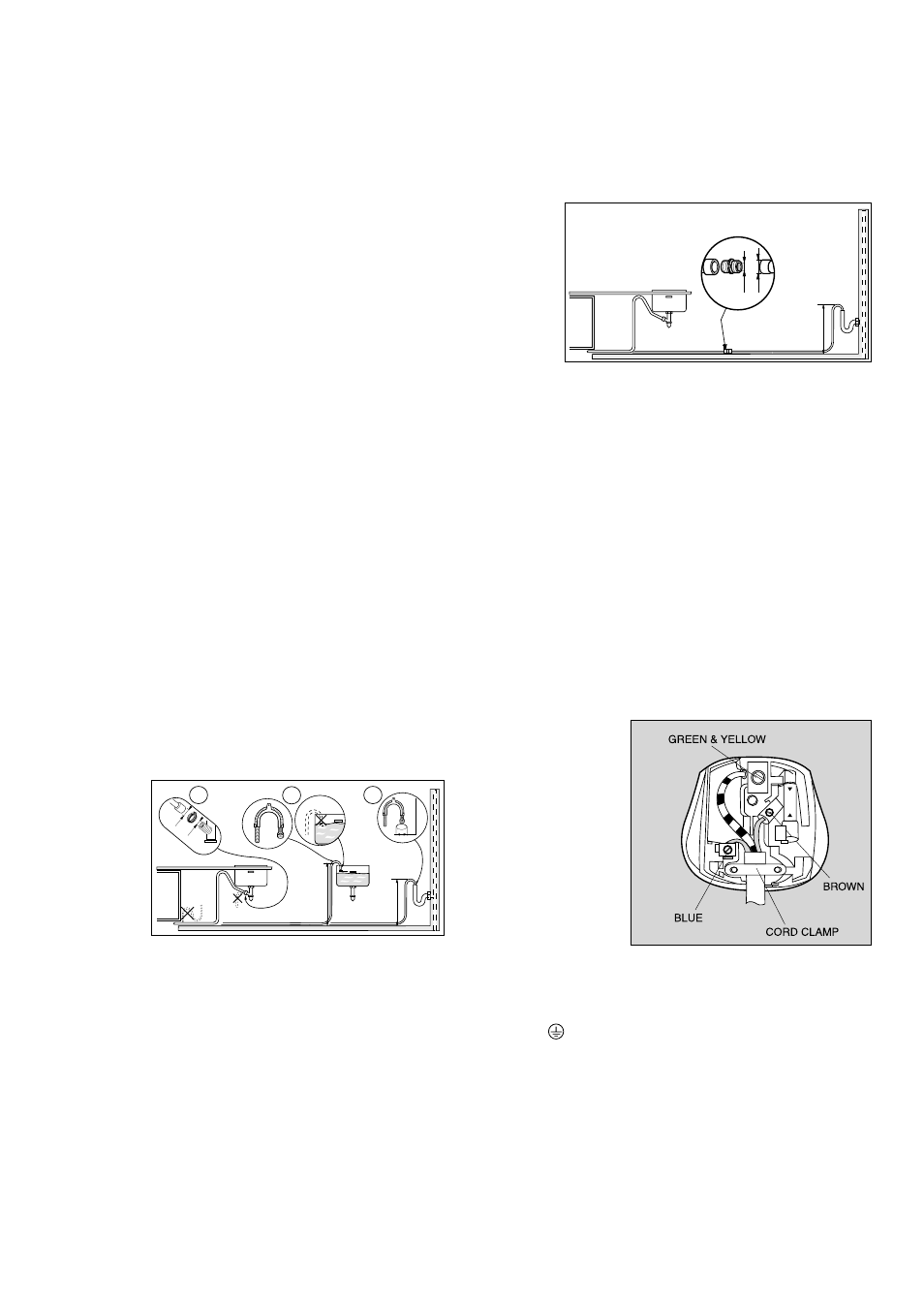 Installation instructions, Water supply connections, Water outlet hose connection | Electrical connection | Zanussi IZZI User Manual | Page 14 / 16
