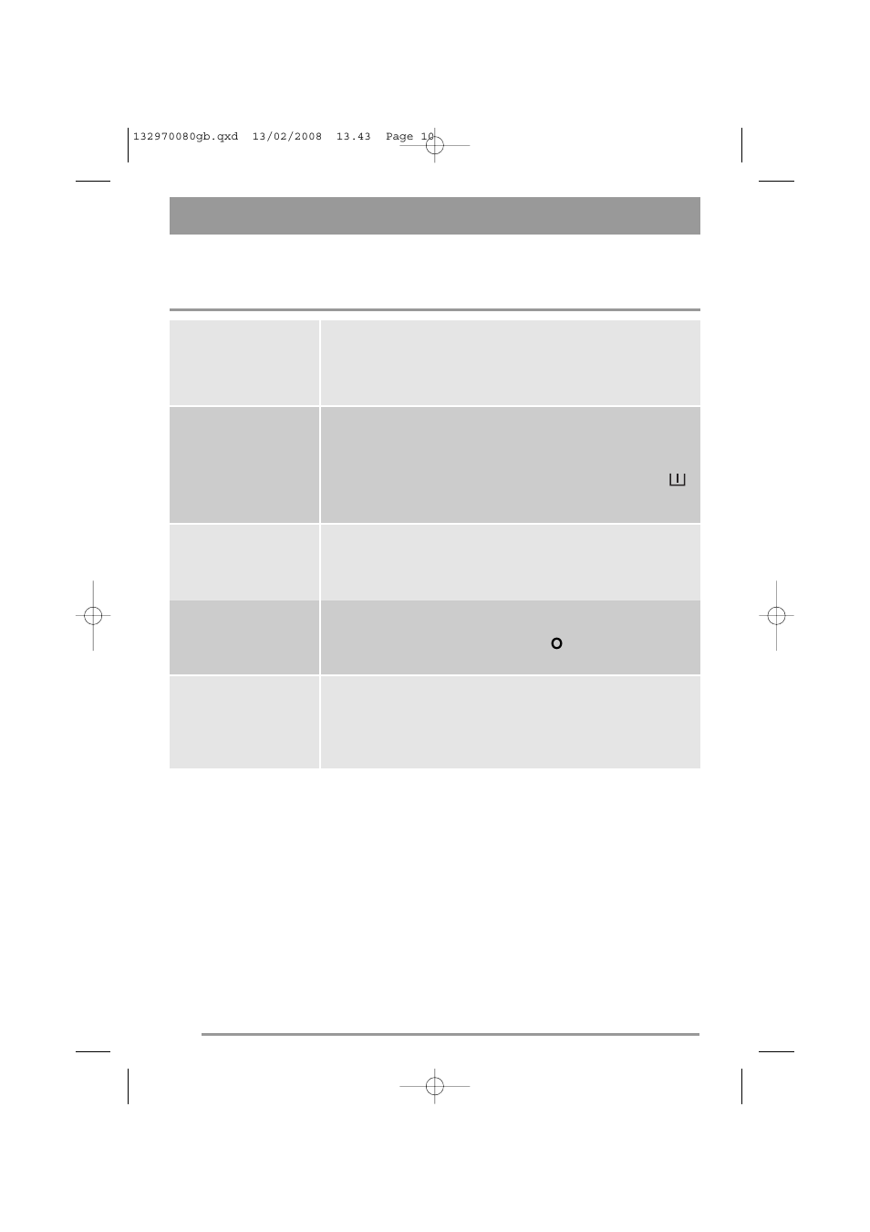 Programme information | Zanussi ZWF 385 User Manual | Page 10 / 26