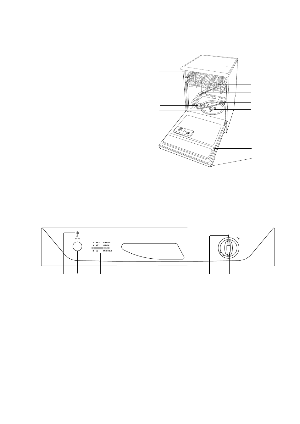 The control panel description of the appliance | Zanussi DA 6141 User Manual | Page 2 / 24