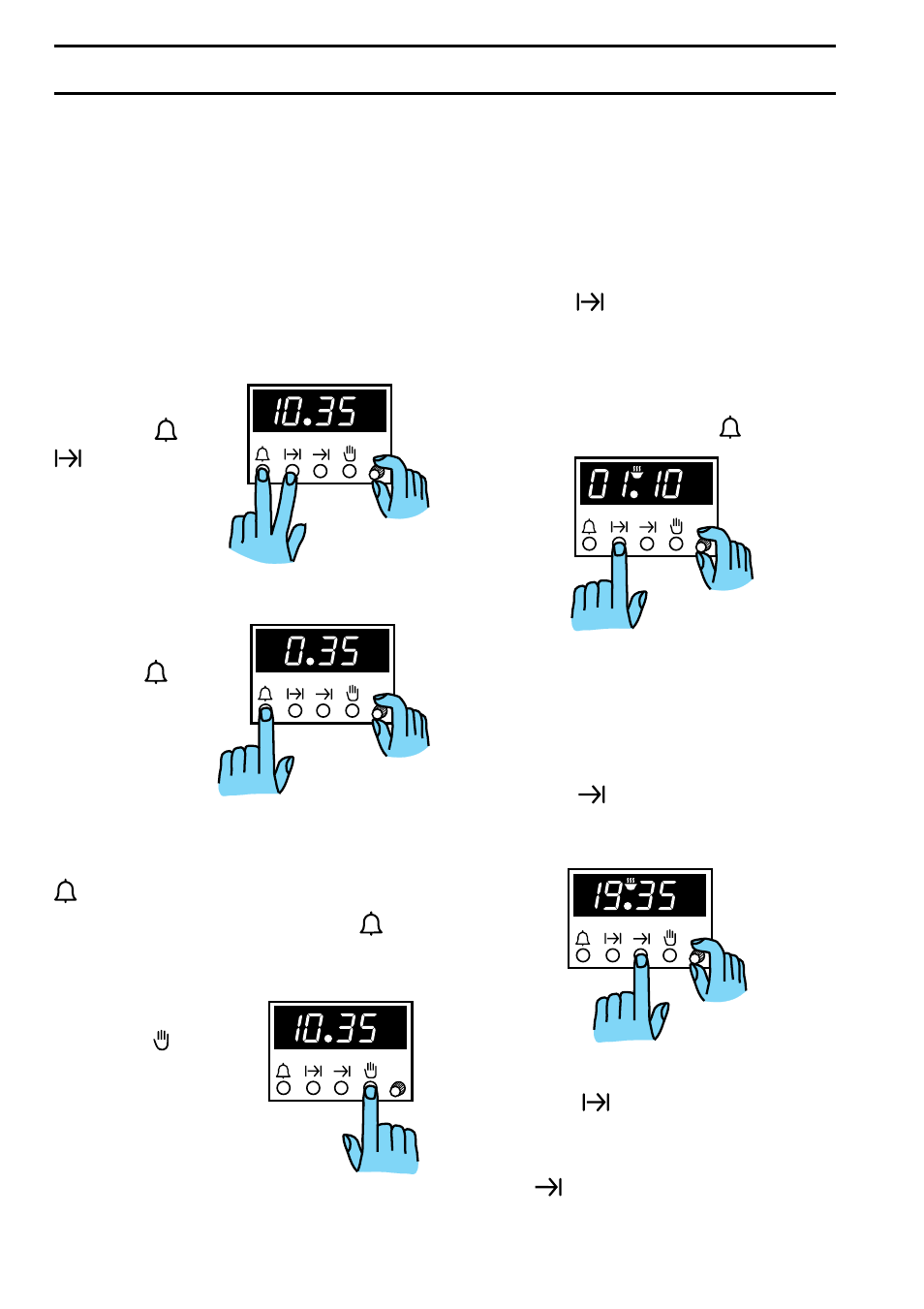 24 hour clock and timer | Zanussi BST 6 User Manual | Page 7 / 21