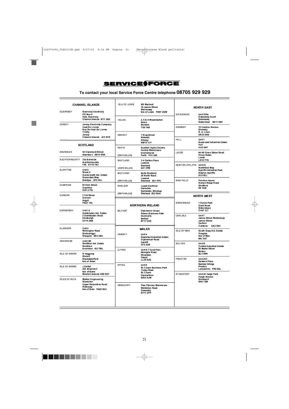Zanussi FLE1015W User Manual | Page 21 / 28