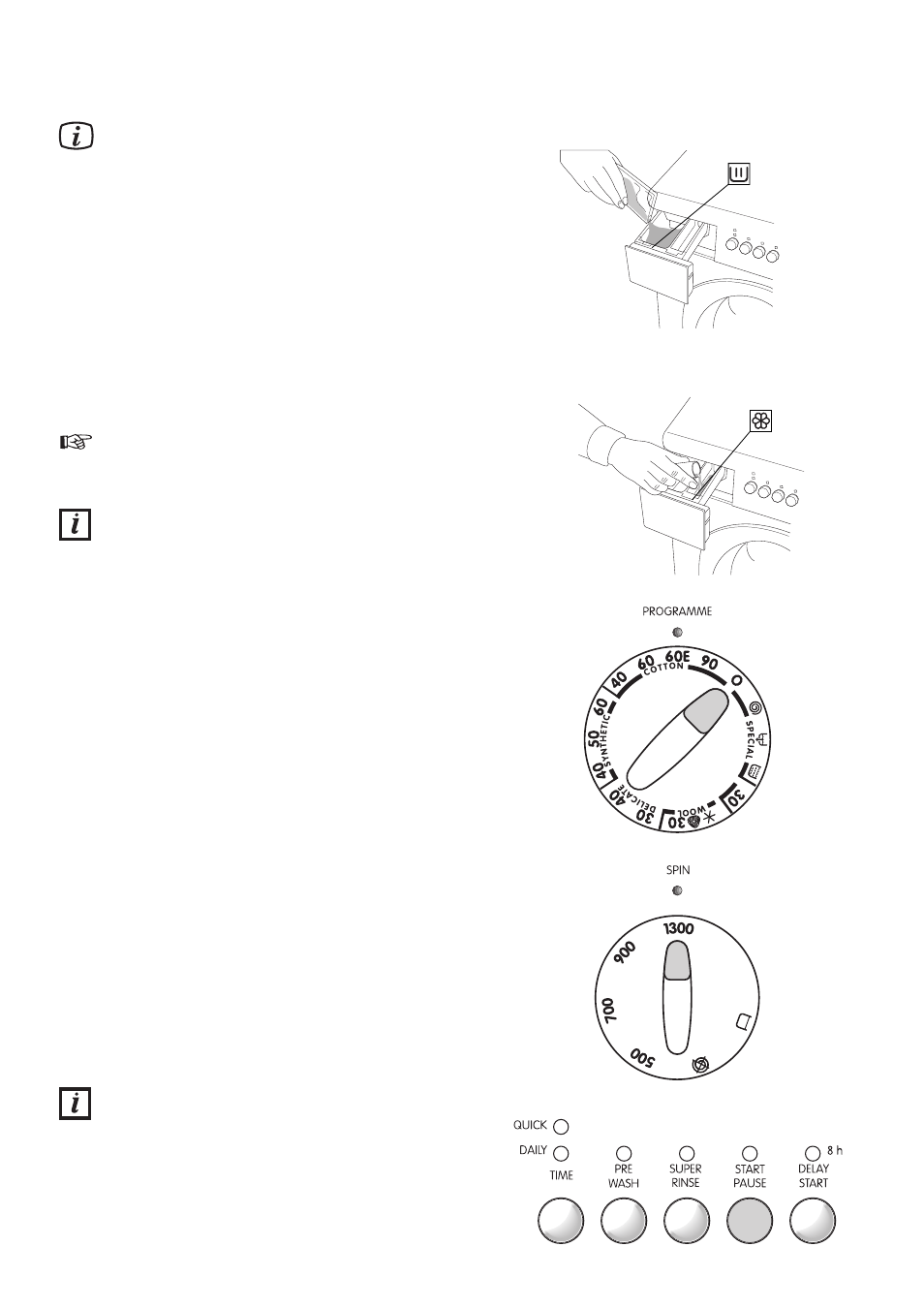 Using the appliance, Starting a wash programme, Changing a wash programme | Zanussi ZWC 1300W User Manual | Page 12 / 24