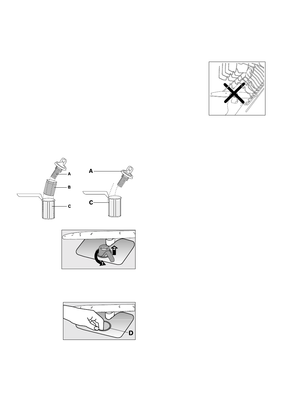 Maintenance and cleaning, Cleaning the filters, Prolonged periods of non-operation | Frost precautions, Moving the machine | Zanussi ZSF 6160 User Manual | Page 15 / 24