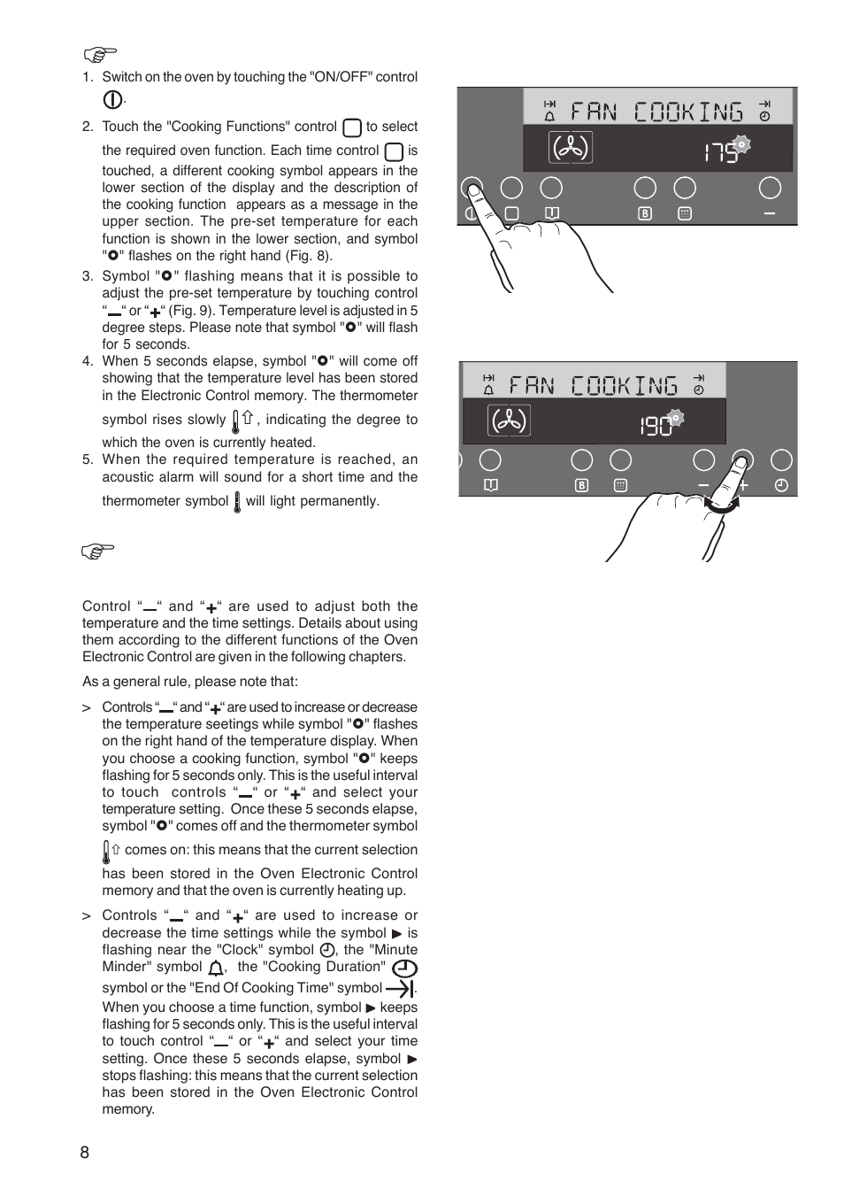 Zanussi ZBP 1165 User Manual | Page 8 / 36