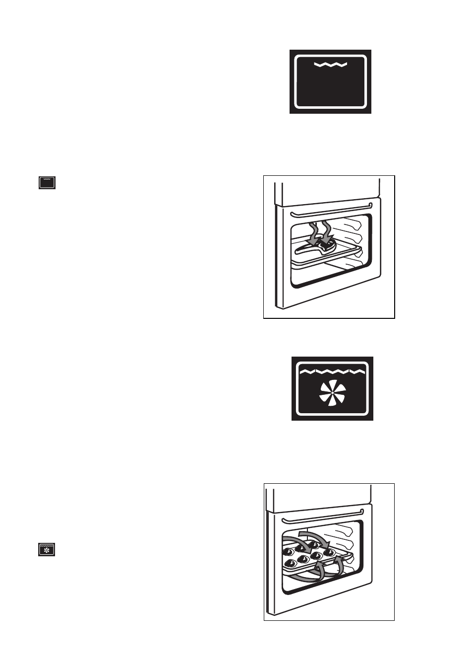 How to use the inner grill element, How to use the thermal grill (main oven only) | Zanussi ZDM 891 User Manual | Page 21 / 31