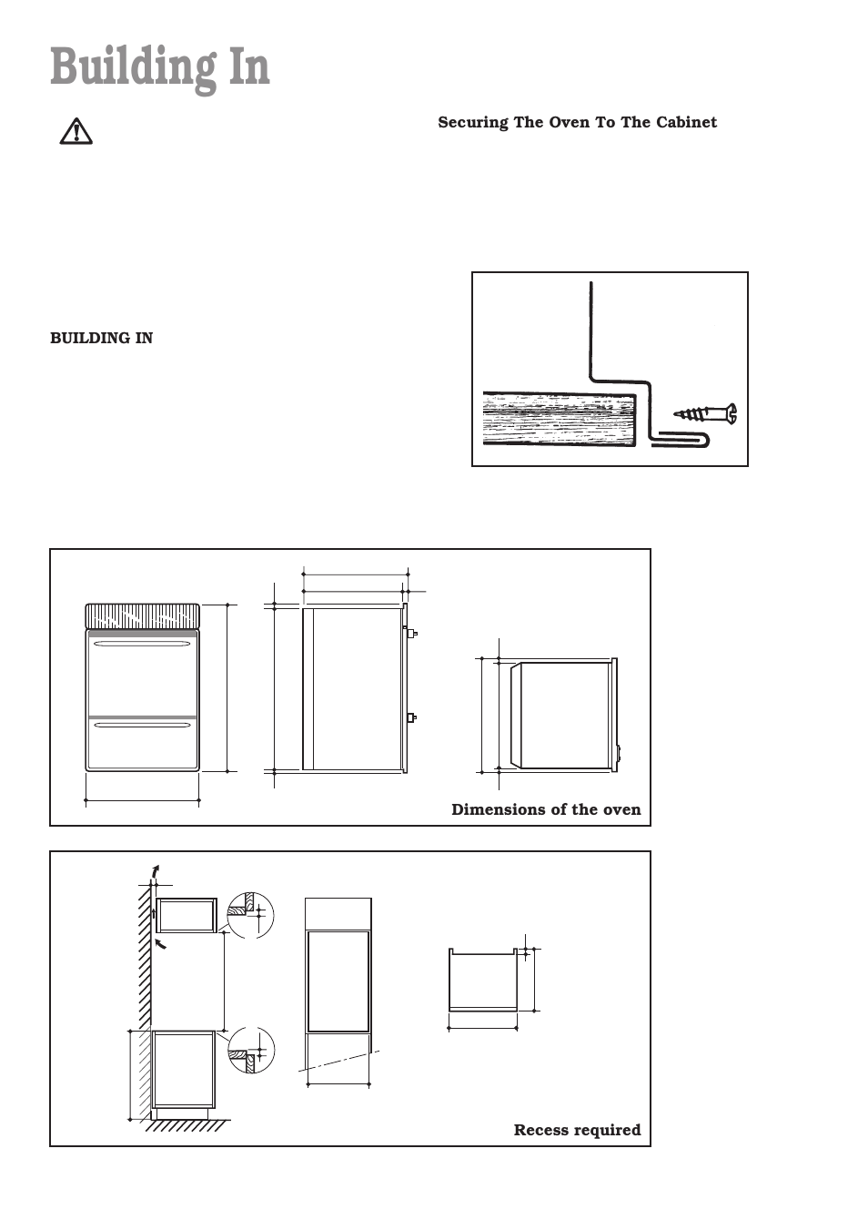 Building in | Zanussi ZDM 891 User Manual | Page 31 / 31