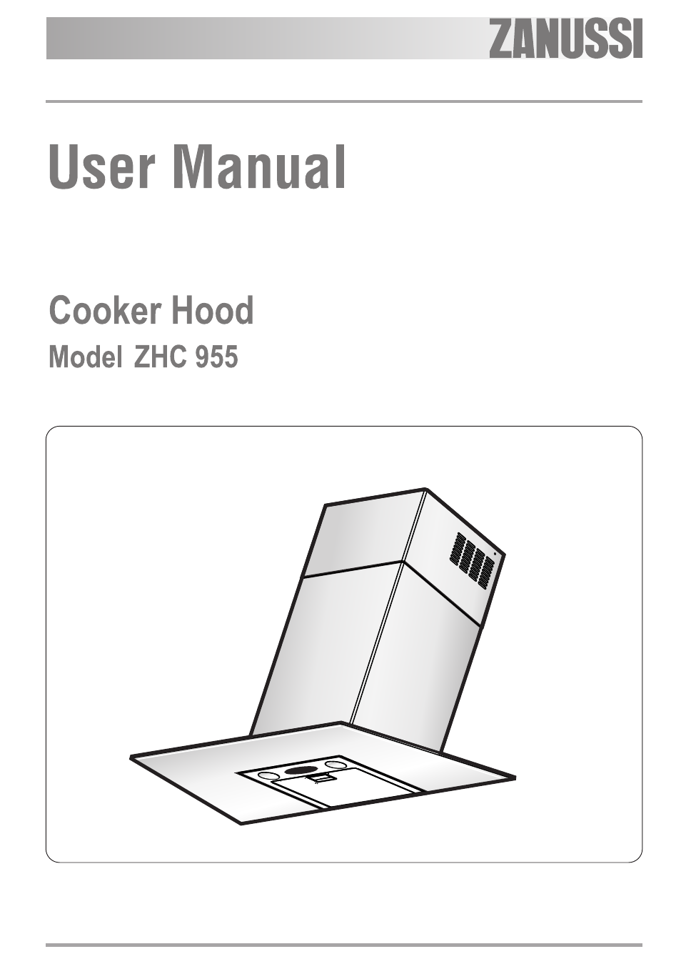 Zanussi ZHC 955 User Manual | 16 pages