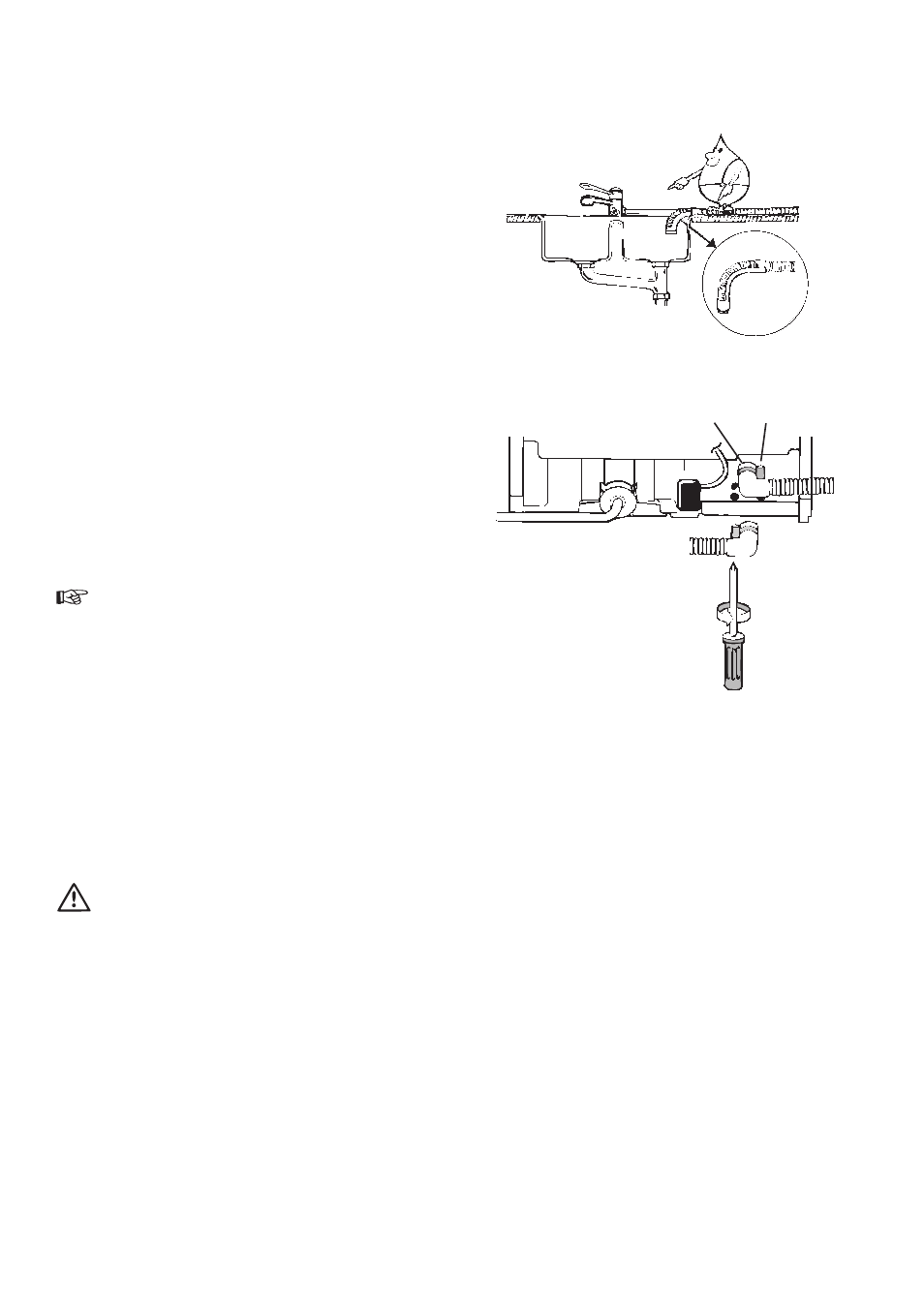 Water drainage, Power supply | Zanussi DCS 14 W User Manual | Page 19 / 20