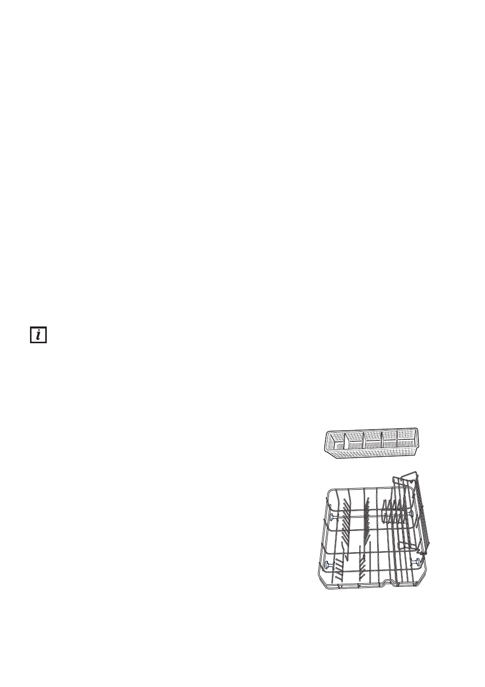 How to load the dishwasher, Rack and basket | Zanussi DCS 14 W User Manual | Page 8 / 20