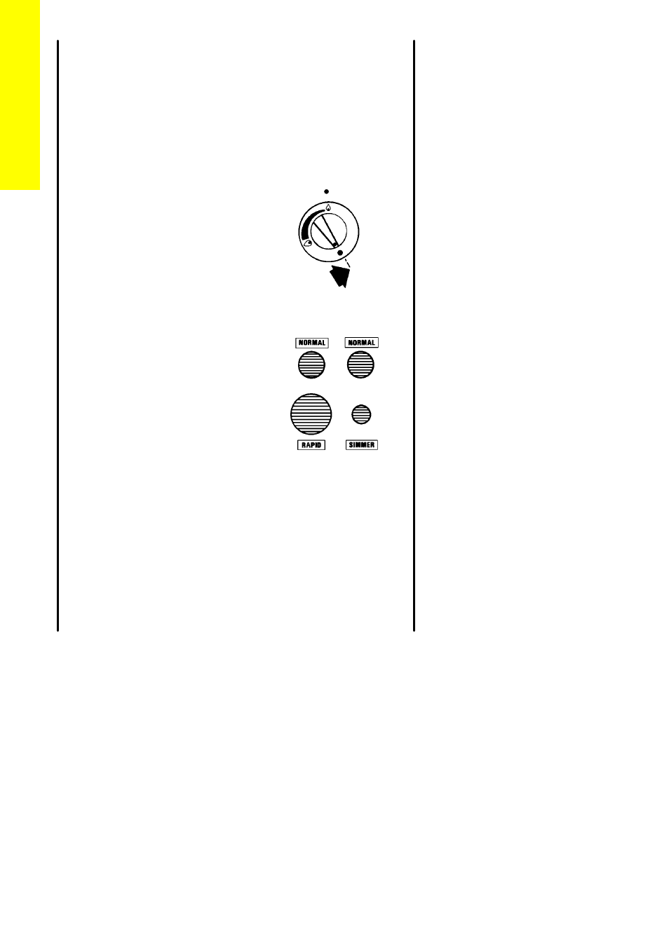 The hotplate, Heat control, Burner sizes | Zanussi ZCG 7690 User Manual | Page 10 / 56