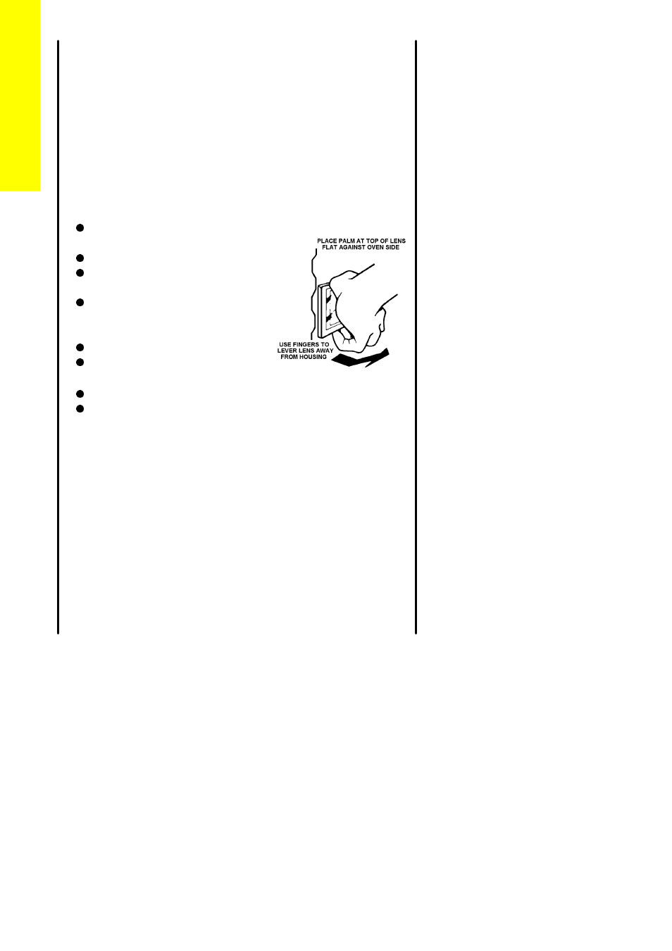 Replacing the oven light bulb | Zanussi ZCG 7690 User Manual | Page 38 / 56