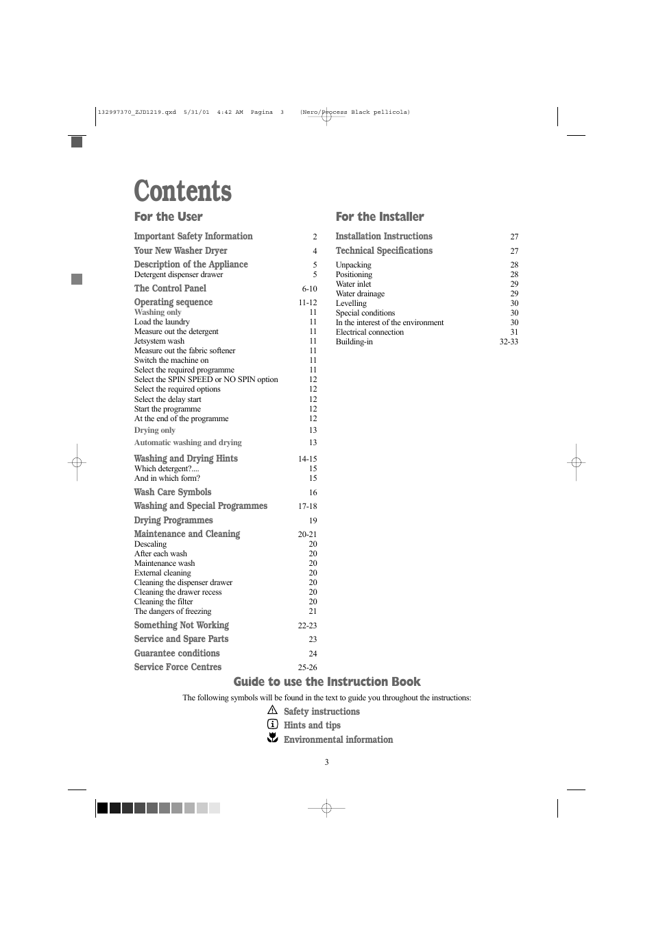Zanussi ZJD1219 User Manual | Page 3 / 34