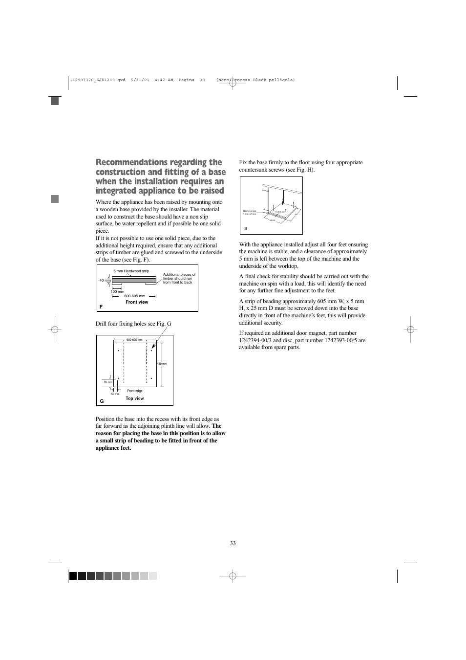 Zanussi ZJD1219 User Manual | Page 33 / 34