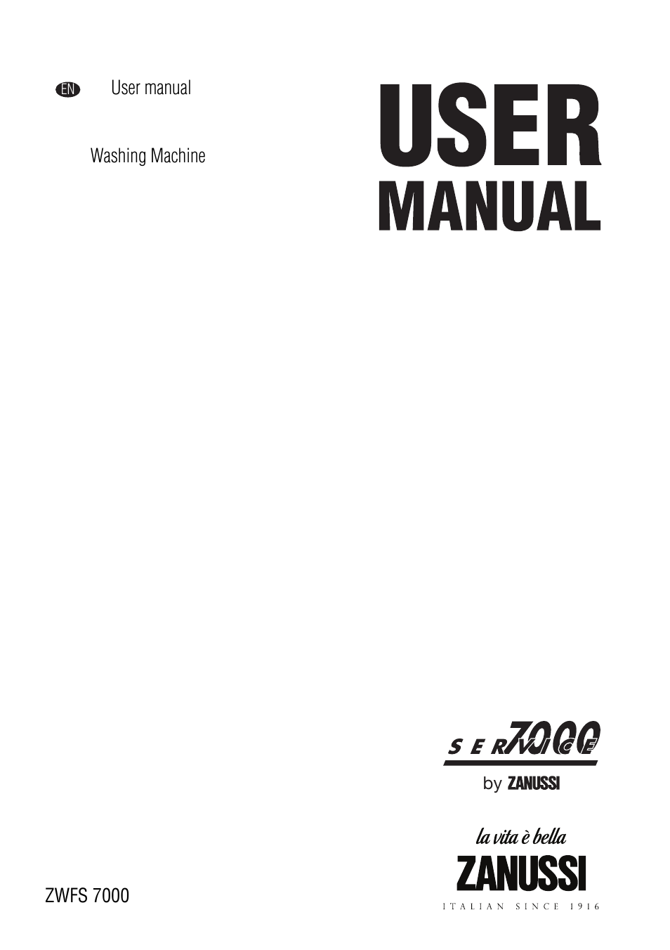 Zanussi ZWFS 7000 User Manual | 28 pages