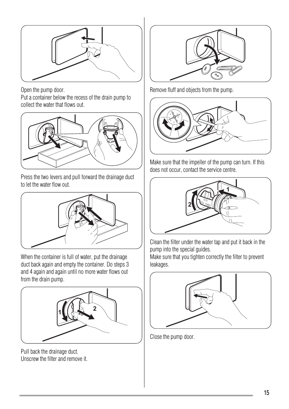 Zanussi ZWFS 7000 User Manual | Page 15 / 28