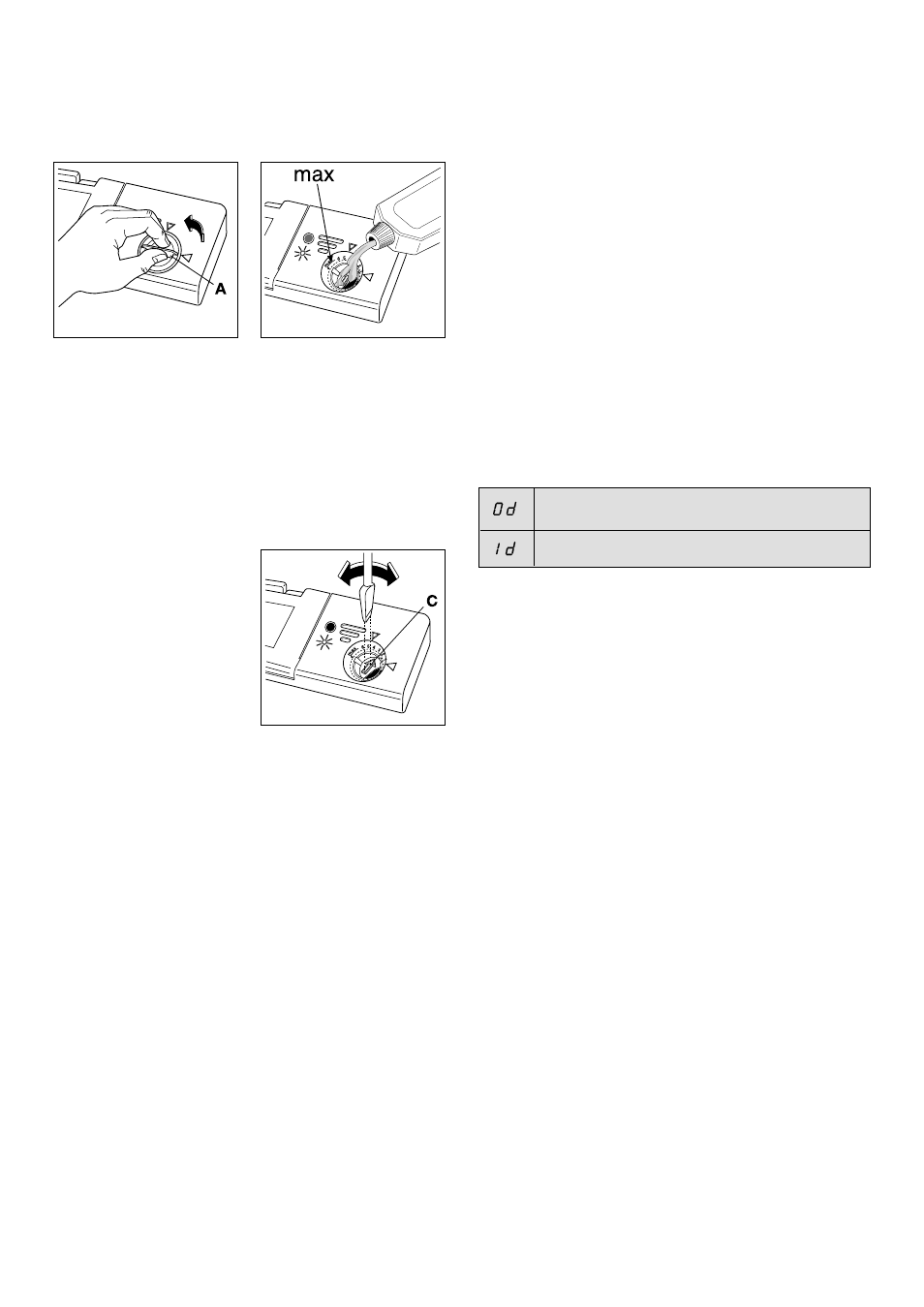 Filling with rinse aid, Adjusting the dose, Deactivation/activation of the inflow of rinse aid | Zanussi DE 6954 User Manual | Page 7 / 24