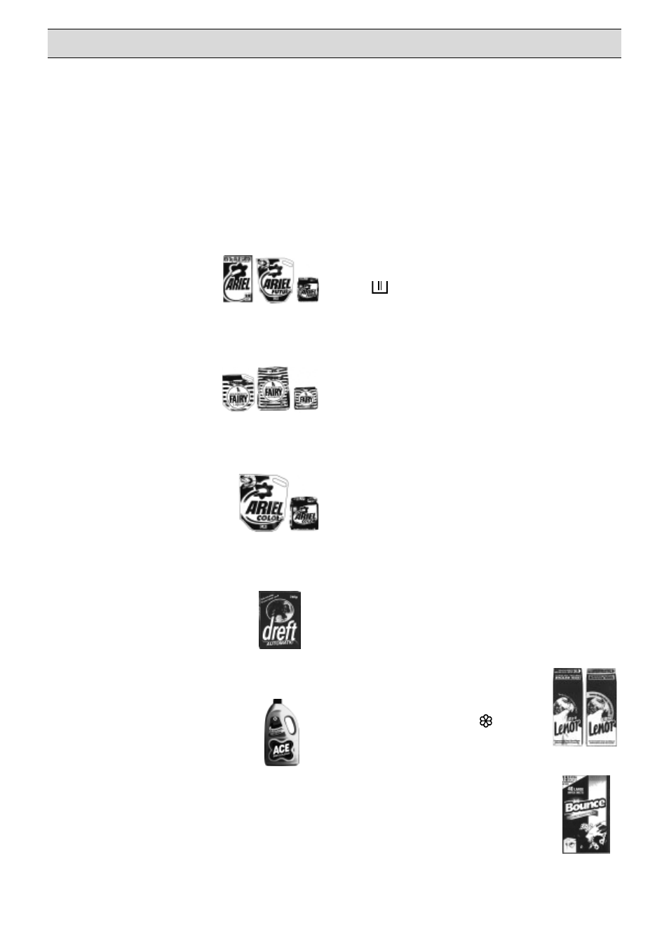 Use of detergent and additives | Zanussi FL 1082 User Manual | Page 12 / 19