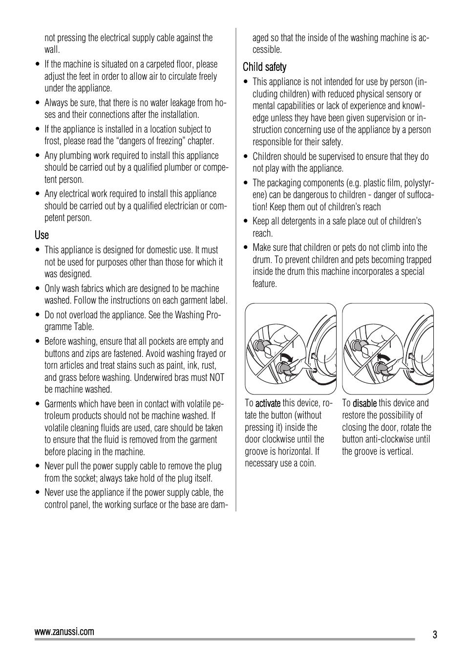 Zanussi ZWI 71201 WA User Manual | Page 3 / 28