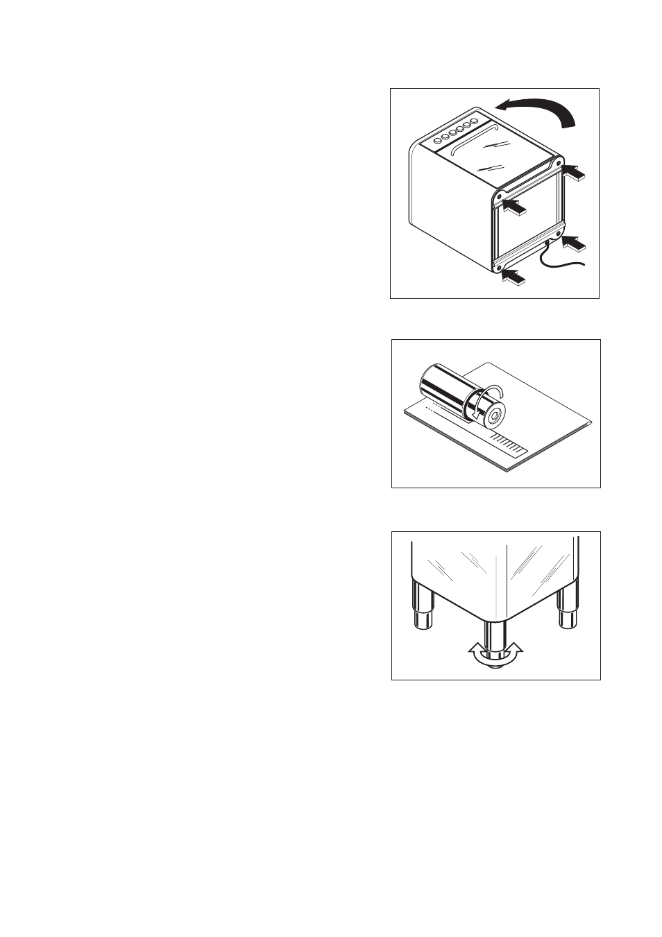 Feet assembly | Zanussi ZCM 700 X User Manual | Page 25 / 32