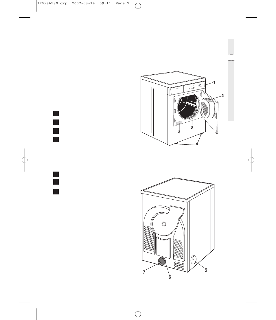 Product description | Zanussi ZDE 57140W User Manual | Page 7 / 31